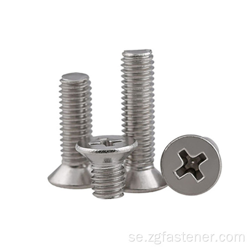 DIN965 CROSS DECUSSED COUNTERSUNK HEAD SCREWS DIN965